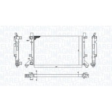 350213189400 MAGNETI MARELLI Радіатор охолодження двигуна