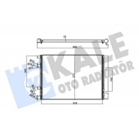 358225 KALE OTO RADYATÖR Конденсатор кондиціонера