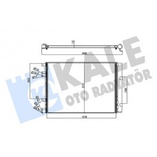 358225 KALE OTO RADYATÖR Конденсатор кондиціонера