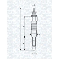 062900040304 MAGNETI MARELLI Свічка розжарювання