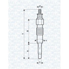 062900040304 MAGNETI MARELLI Свічка розжарювання