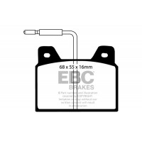 DP163 EBC Brakes Комплект гальмівних колодок дисковий гальм
