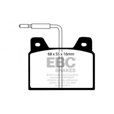 DP163 EBC Brakes Комплект гальмівних колодок дисковий гальм