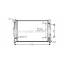 AIA2125 AVA QUALITY COOLING Радіатор охолодження двигуна