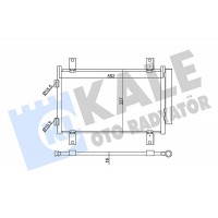 345350 KALE OTO RADYATÖR Конденсатор кондиціонера
