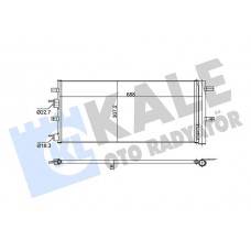 353160 KALE OTO RADYATÖR Конденсатор кондиціонера 353160 KALE OTO RADYATÖR Конденсатор кондиціонера