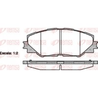 1234.00 REMSA КомплеК т гальмівних колодок, дискове гальмо