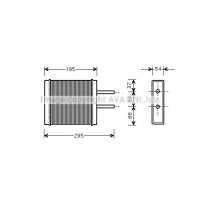 KA6047 AVA QUALITY COOLING Теплообмінник обігрів салону