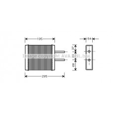 KA6047 AVA QUALITY COOLING Теплообмінник обігрів салону