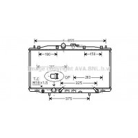 HD2179 AVA QUALITY COOLING Радіатор охолодження двигуна
