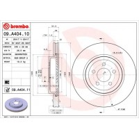 09.A404.11 BREMBO Гальмівний диск