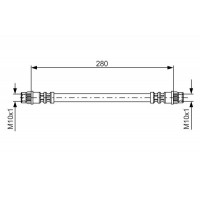 1 987 476 517 BOSCH Гальмівний шланг