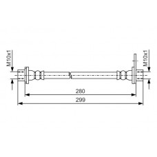 1 987 481 441 BOSCH Гальмівний шланг