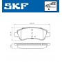 VKBP 80040 SKF КомплеК т гальмівних колодок, дискове гальмо