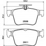 8DB 355 020-261 HELLA PAGID Комплект гальмівних колодок дисковий гальм