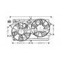 FD7507 AVA QUALITY COOLING Вентилятор охолодження двигуна
