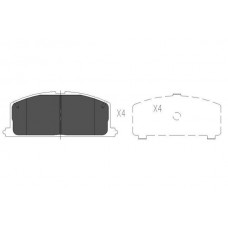 KBP-9109 KAVO PARTS Комплект гальмівних колодок дисковий гальм