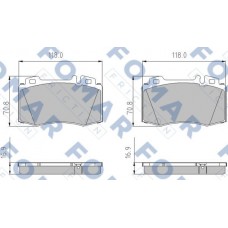 FO 906681 FOMAR Friction Комплект гальмівних колодок дисковий гальм FO 906681 FOMAR Friction Комплект гальмівних колодок дисковий гальм
