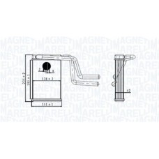 350218487000 MAGNETI MARELLI Теплообмінник обігрів салону