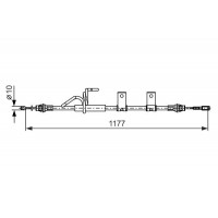 1 987 482 404 BOSCH Тросик, cтояночный тормоз