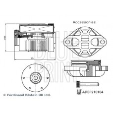 ADBP210104 BLUE PRINT Гідравл фільтр повний привід з багатодисковим зчепленням