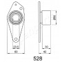 BE-528 JAPANPARTS Устройство для натяжения ремня, Ремінь ГРМ