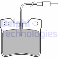LP667 DELPHI Комплект гальмівних колодок дисковий гальм