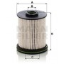 PU 9012/1 z MANN-FILTER Паливний фільтр