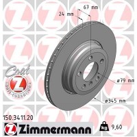150.3411.20 ZIMMERMANN Гальмівний диск