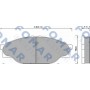 FO 493981 FOMAR Friction Комплект гальмівних колодок дисковий гальм