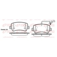 1439.01 REMSA КомплеК т гальмівних колодок, дискове гальмо
