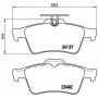 P 59 042 BREMBO Комплект гальмівних колодок дисковий гальм