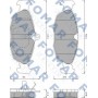 FO 470081 FOMAR Friction КомплеК т гальмівних колодок, дискове гальмо