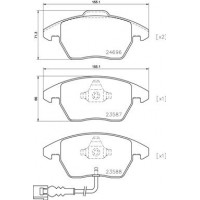 P 85 146 BREMBO КомплеК т гальмівних колодок, дискове гальмо