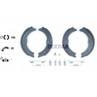 91061900 TEXTAR Комплект гальмівних колодок, стояночная тормозная система