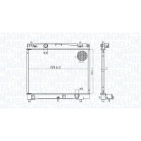 350213167600 MAGNETI MARELLI Радіатор охолодження двигуна