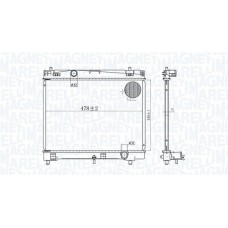 350213167600 MAGNETI MARELLI Радіатор охолодження двигуна
