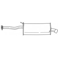 37630 SIGAM Глушник вихлопних газів кінцевий