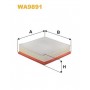 WA9891 WIX FILTERS Повітряний фільтр