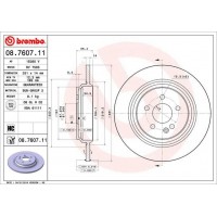08.7607.11 BREMBO Гальмівний диск