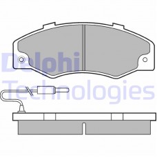 LP489 DELPHI Комплект гальмівних колодок дисковий гальм