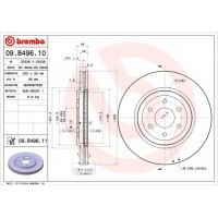 09.B496.10 BREMBO Гальмівний диск