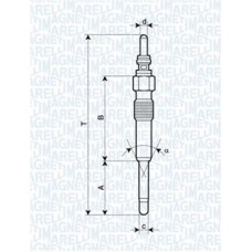 062900085304 MAGNETI MARELLI Свічка розжарювання