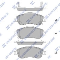SP1567 Hi-Q Комплект гальмівних колодок дисковий гальм