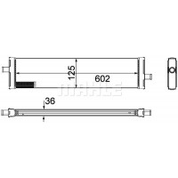 CR 1185 000P MAHLE Радіатор охолодження двигуна