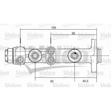 350675 VALEO Головний гальмівний циліндр
