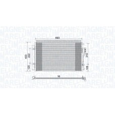 350203978000 MAGNETI MARELLI Конденсатор кондиціонера