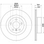 8DD 355 129-811 HELLA PAGID Гальмівний диск