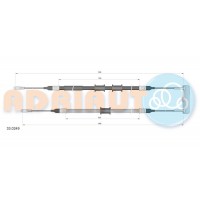 33.0249 ADRIAUTO Тросик, cтояночный тормоз
