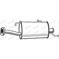 21234 WALKER Глушник вихлопних газів кінцевий